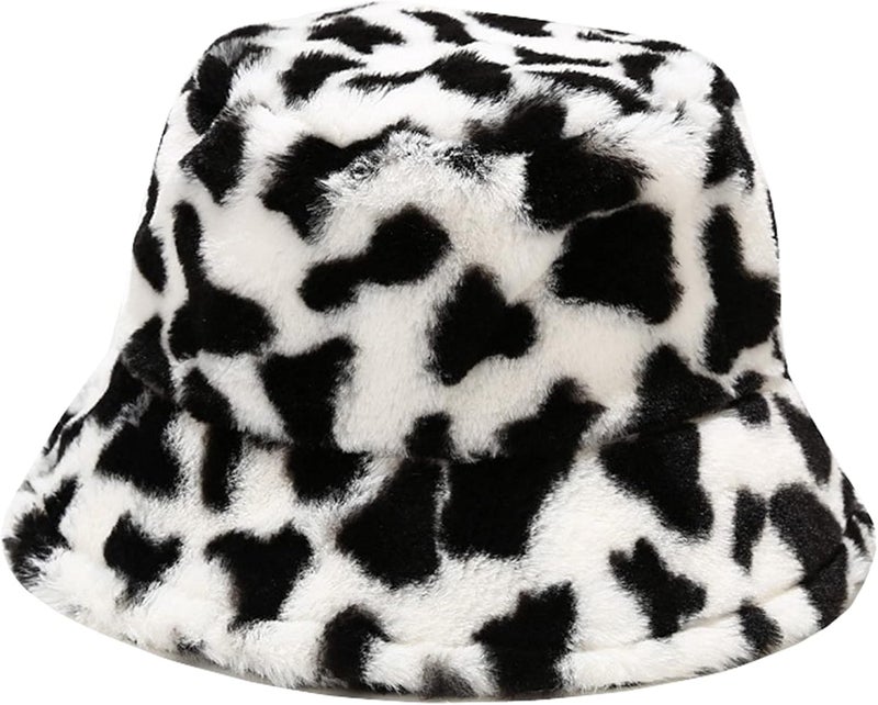 Women's Winter Faux Fur Fuzzy Warm Bucket Hat